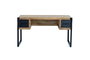 GINER Y COLOMER Bureau en bois de manguier et métal avec 4 tiroirs